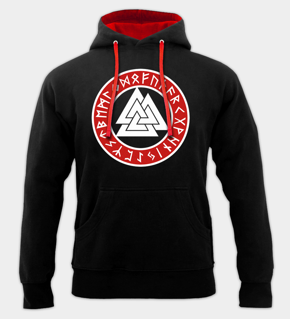 Sweat à capuche Valknut