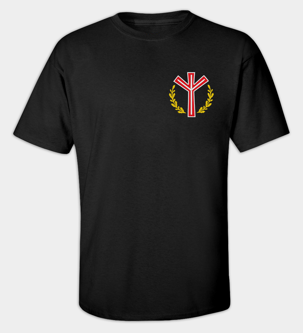 T-shirt brodé rune Algiz