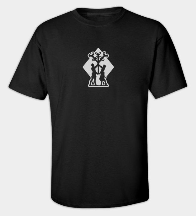 T-shirt brodé rune Algiz