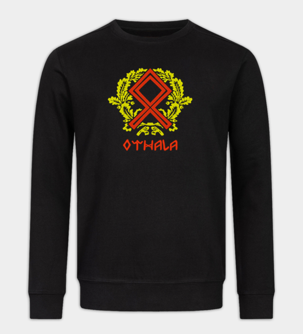 Sweat-shirt brodé rune Othala