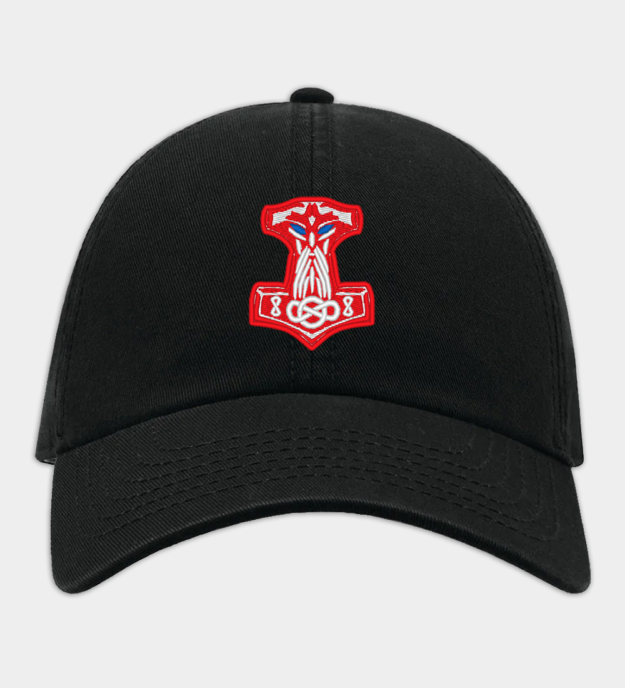 Casquette de baseball brodée Mjolnir