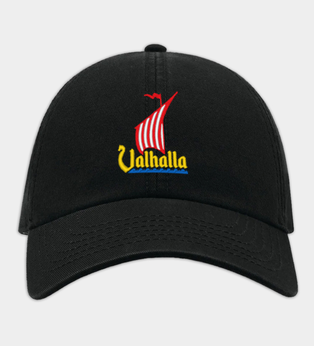 Casquette de Baseball Brodée Valhalla Drakkar